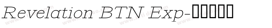 Revelation BTN Exp字体转换
